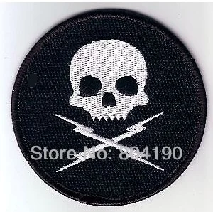 

DEATH PROOF skull skeleton Uniform Patch Movie Series punk rockabilly applique sew on/ iron on patch embroidery