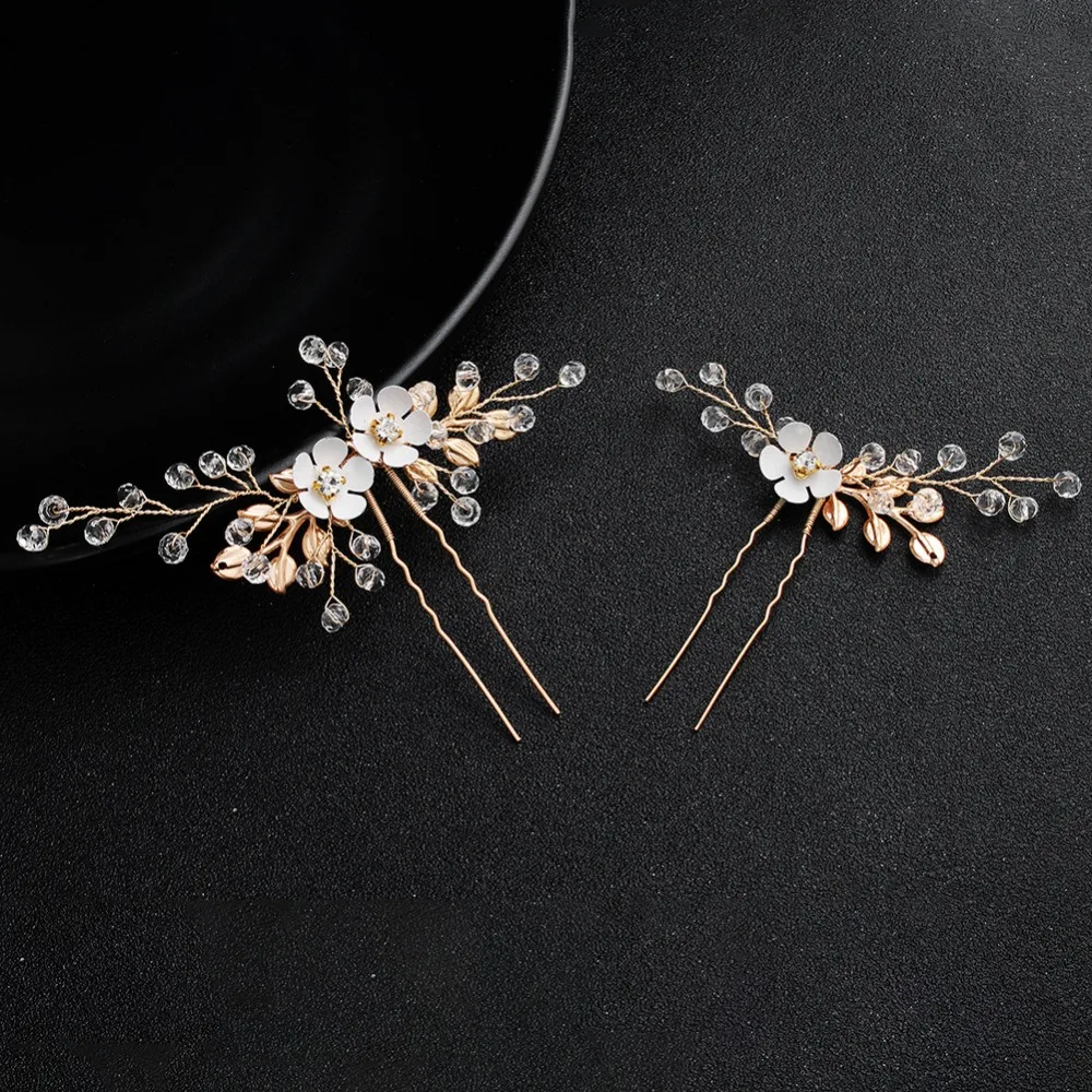 Gold Color Hair Pins  (7)
