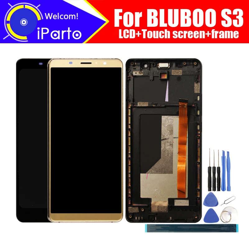 

6.0 inch BLUBOO S3 LCD Display+Touch Screen Digitizer+Frame Assembly 100% Original LCD+Touch Digitizer for BLUBOO S3