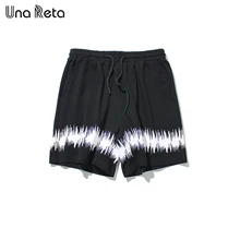 Una Рета хип-хоп Шорты Для мужчин летний Повседневное печати Пляжные шорты по колено Шорты Для мужчин модные Шорты уличная