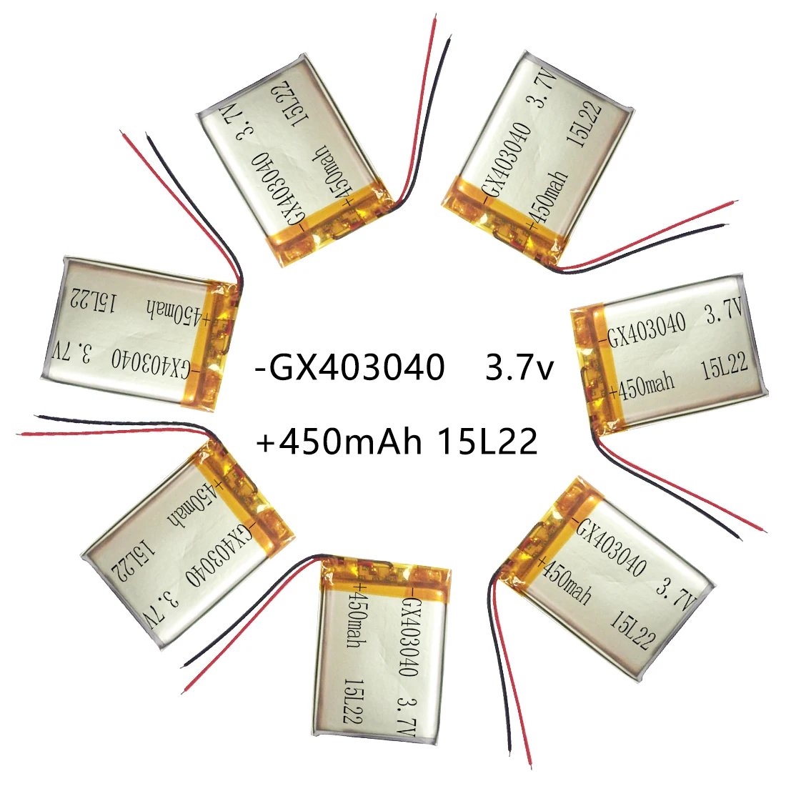 

3.7V 450mAh 403040 Lithium Polymer Li-Po li ion Rechargeable Battery Lipo cells For Tachograph Car DVR Bluetooth speaker Camera
