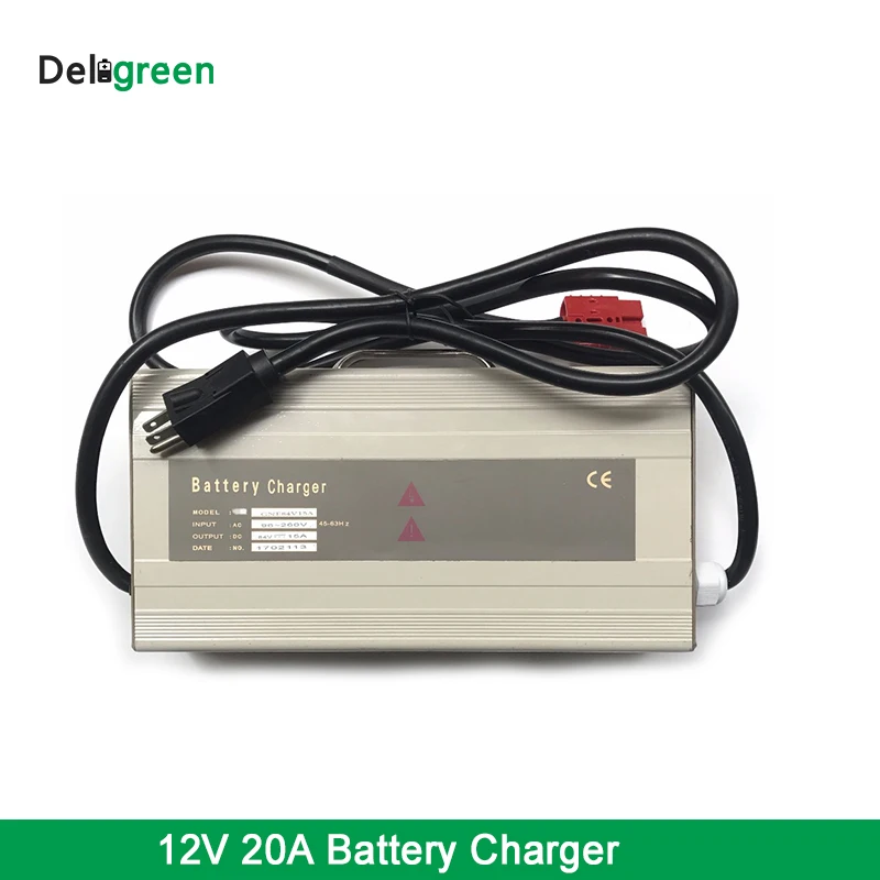 Portable 12V 20A Li ion Battery charger with Handle Universal Lipo