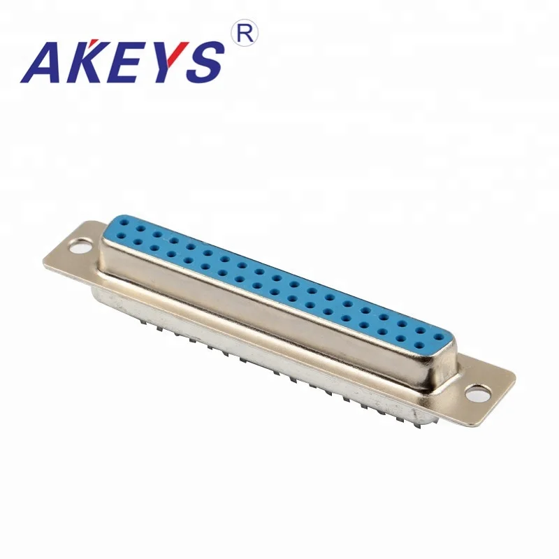 

2PCS VGA Interface DB37 Pin Double Row Blue Core Female VGA Adapter Interface