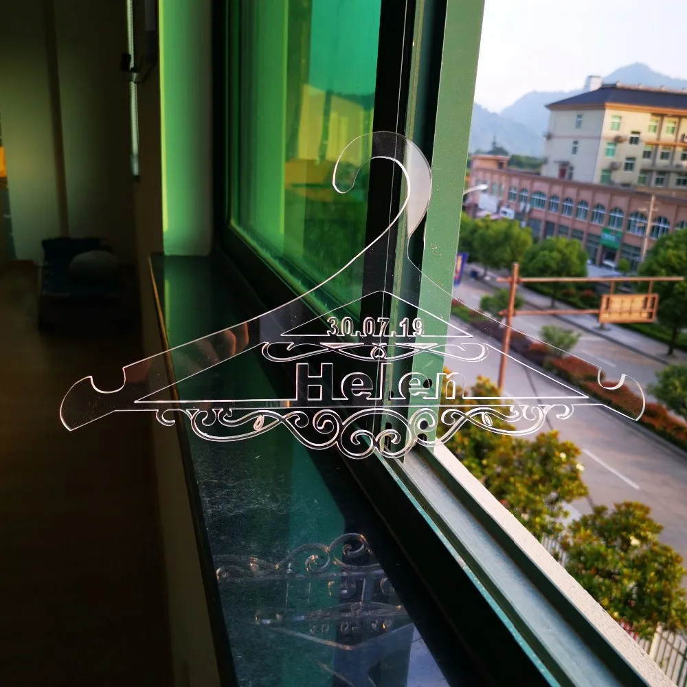 Personalized name and date Wedding Hanger,Bridesmaid Gifts,Name and date of the Hook,Hanger Custom Bridal Hanger Gift (4)