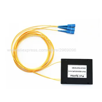 

Fiber Branching Device 1x2 ABS Box Cassette Card Inserting PLC splitter Module SC UPC Connector Fiber Optical PLC Fiber Tool