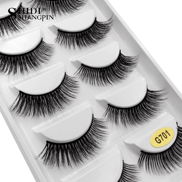 Pairs 3D Eyelashes Soft Mink False Eyelashes Handmade Wispy Fluffy Natural Long Lashes Eye Lashes Makeup Cilios Mink Maquiagem