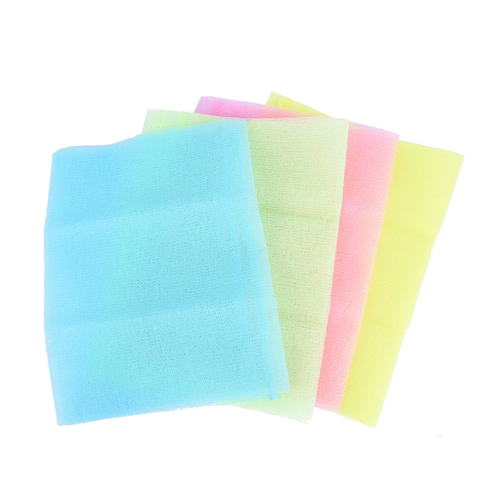 

1Pc Nylon Japanese Exfoliating Beauty Skin Bath Shower Wash Cloth Towel Back Scrub Multi Colors 3 Colors Hot Sale