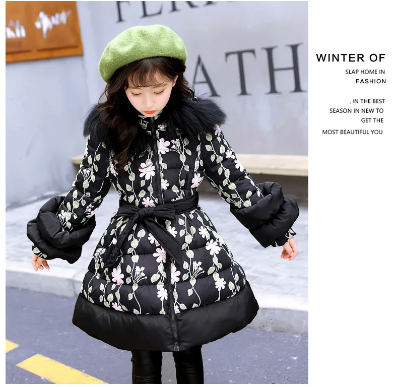Kinder Winterjacke Kinder Parka Mädchen Wintermantel 2018 Mode warme Pelzkragen Kapuze lange Mäntel Teenager Mädchen Jacken Kleidung Kinder Winterjacke Kinder Parka Mädchen Wintermantel 2018 Mode warme Pelzkragen Kapuze lange Mäntel Teenager Mädchen Jacken Kleidung