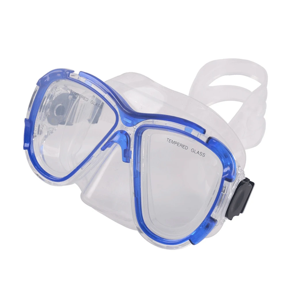 Underwater Soft Tempered Glass Anti-Fog Mask For Scuba Diving Snorkeling Freediving Swimming Diving Surfing Water Sports