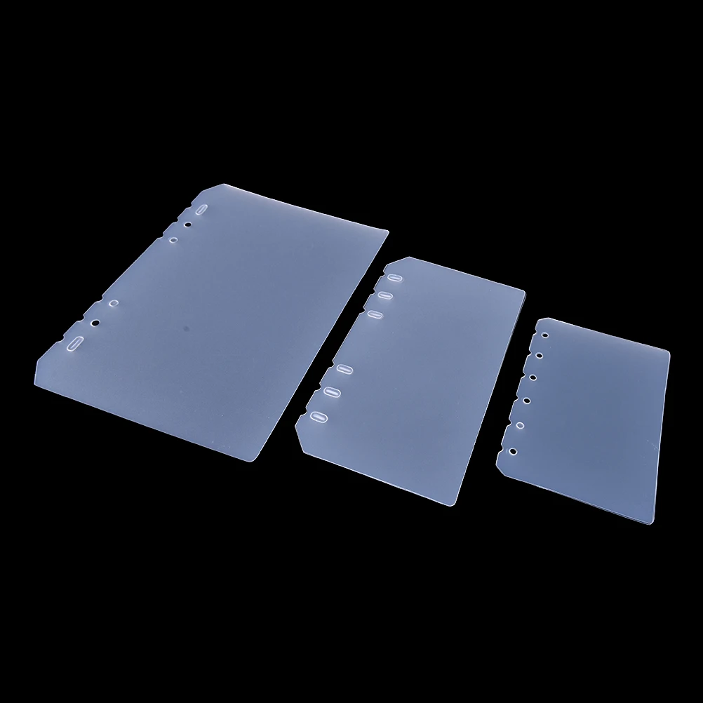 

1PC Classic Transparent Simple A6 A5 A7 Plastic Clip File Folder Notebook Loose Leaf Ring BinderDiary Planner Notebook Accessory
