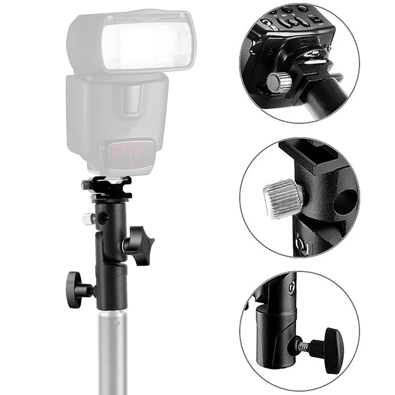 ABHU-Camera Flash Speedlite Mount, Professional Camera Swivel Light Stand Bracket Umbrella Holder Shoe Mount For Canon P