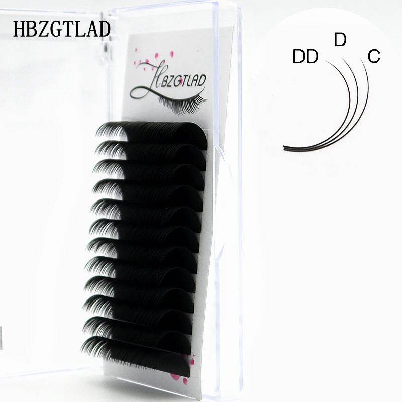 

HBZGTLAD NEW C/D/DD 10-20mm Faux mink individual eyelash lashes maquiagem cilios for professionals soft mink eyelash extension