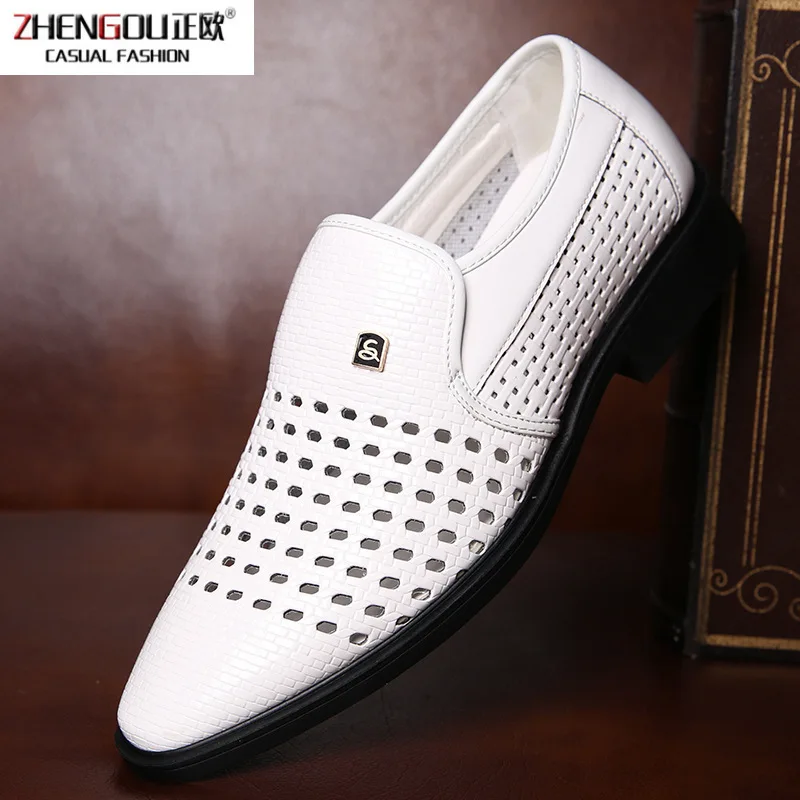 

zhengouMale 2019 Business Affairs Man High Archives Sharp Correct Dress Reverent Leather Shoes Sandals