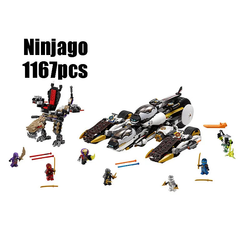 

Compatible Legoe Ninjagoes 70595 Lepin 06038 blocks Ninjago Ultra Stealth Raider toys for children building blocks