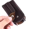 Soft Genuine Leather Keychain Housekeeper Wallet EDC Women Hasp Car Key Holder Organizer Case Men Pull-Style Keys Pouch ► Photo 1/6