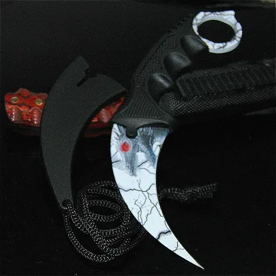 CS GO бабочка в ноже Karambit складной нож тренировочный нож подарок balisong Практичный Нож не заточенный металл - Цвет: 1