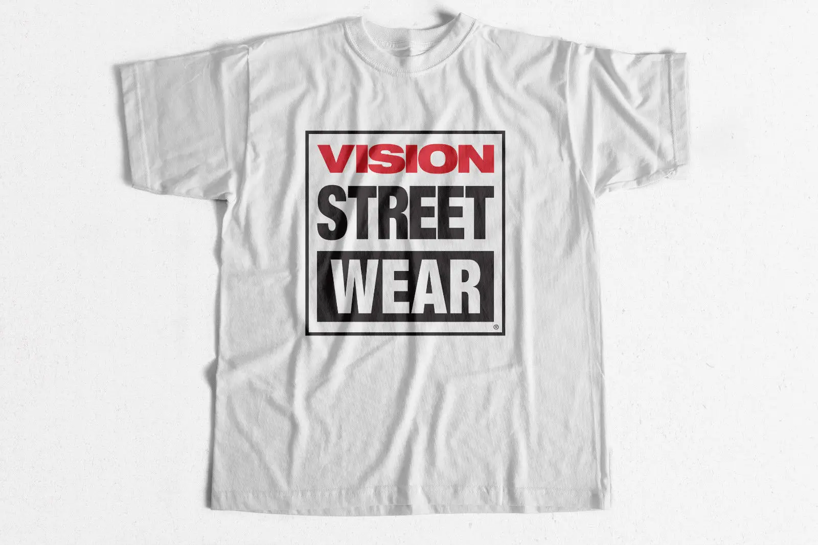 Винтажная футболка для скейта Vision Street Wear 80 s футболки скейтбординга Ретро sk8 2019