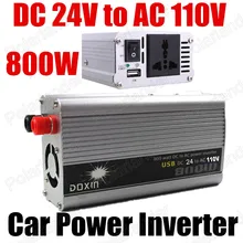 800 Вт USB порт Автомобильный инвертор DC 12 В к AC 110 В Преобразователь мощности модифицированный синусоидальный трансформатор напряжения автомобиля
