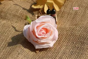 

SPR (Can Mix Color) 20Pcs Artificial rose Silk 8cm Flowers Heads For DIY Wedding Party real touch