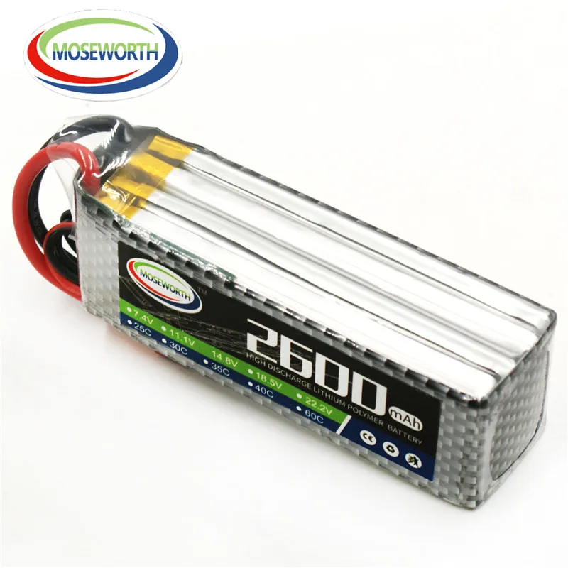 Аккумулятор Lipo 4S 14 8 в 2600 мАч 40C для радиоуправляемого вертолета квадрокоптера
