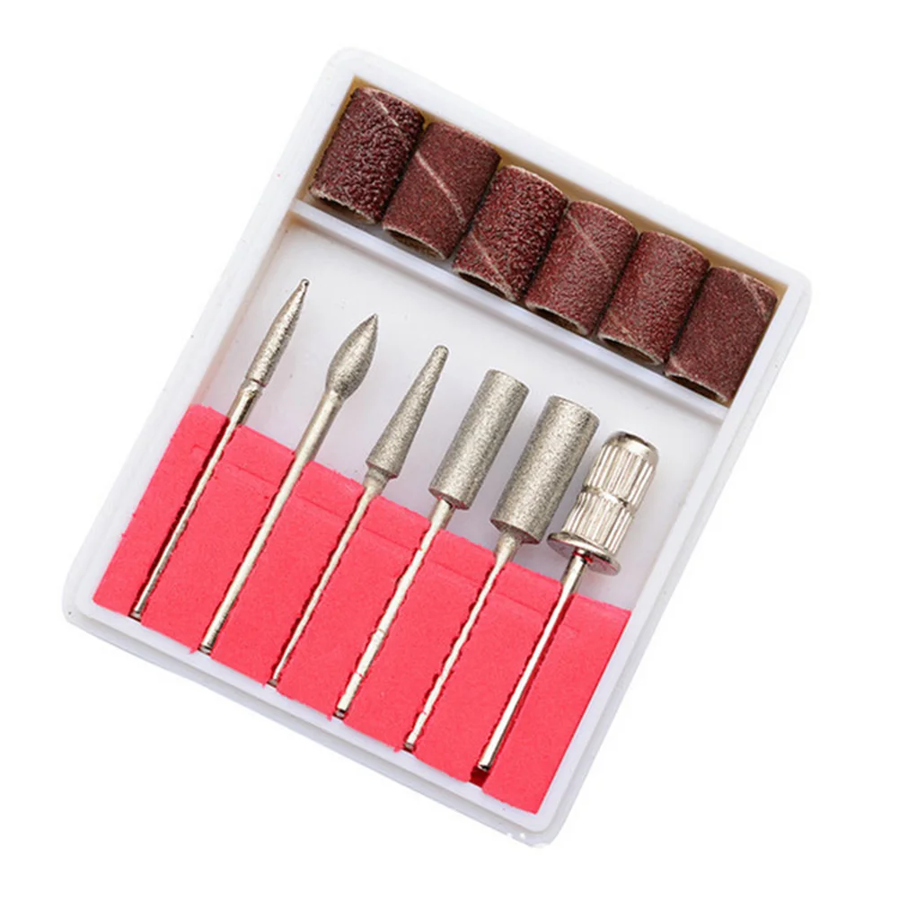 

Top Quality 6PCS Nail Tools Bit for Nail Art Machine Grinding Heads Nail File Steel Mounted Point Polish Tool for Nail Art Salon
