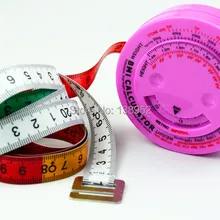 Высокое качество розовый цвет ИМТ тела калькулятор здоровья рулетка Индекс Массы Тела с выдвижным кнопка