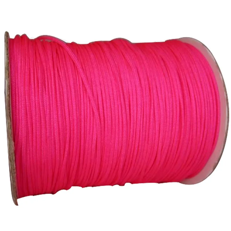 

1.5mm Dk Neon Pink Rattail Braid Nylon Cord+Macrame Rope Bracelet Beading Cord String Jewelry Accessories 200m/Roll