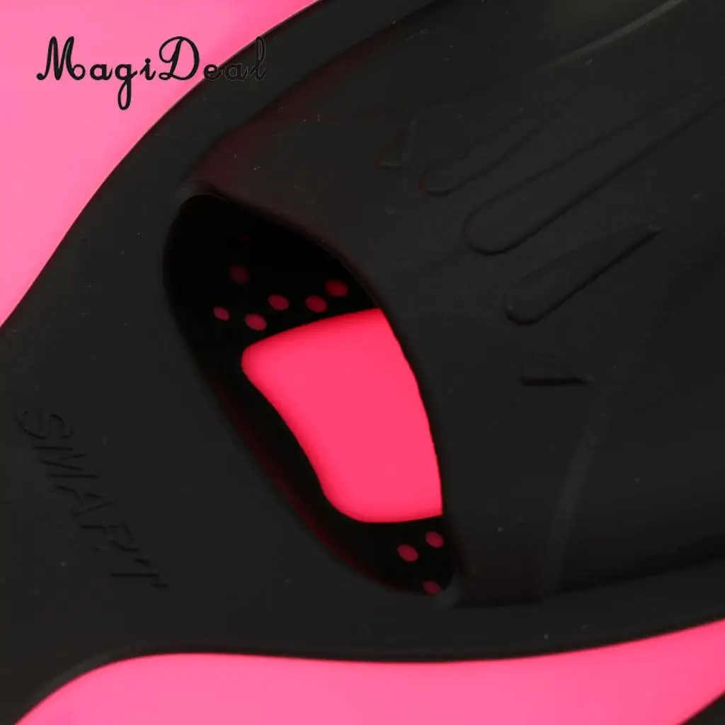 MagiDeal Universal Full Foot Short Fins Scuba Diving Swim Training Flippers Kid Adult Swimming Fins Snorkeling Water Fin 6 Sizes