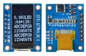 

0.96 inch 7P I2C SPI White OLED Vertical Screen Module SSD1107 Drive IC 64*128