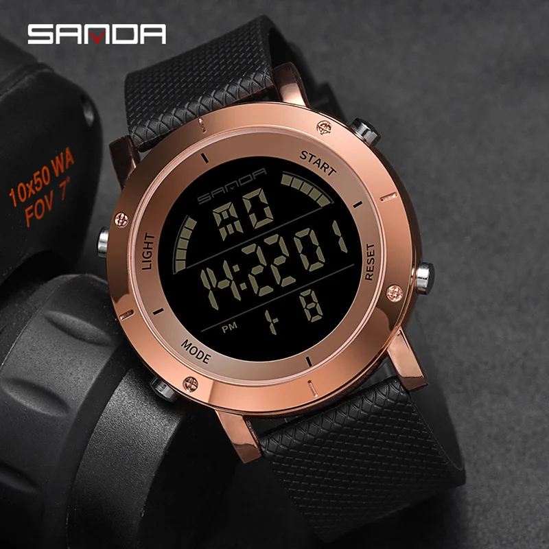 

Sanda Watch Men's Multifunctional Digital Waterproof Adult Trend Middle School Students' Outdoor Sports Men's Electronic Watch