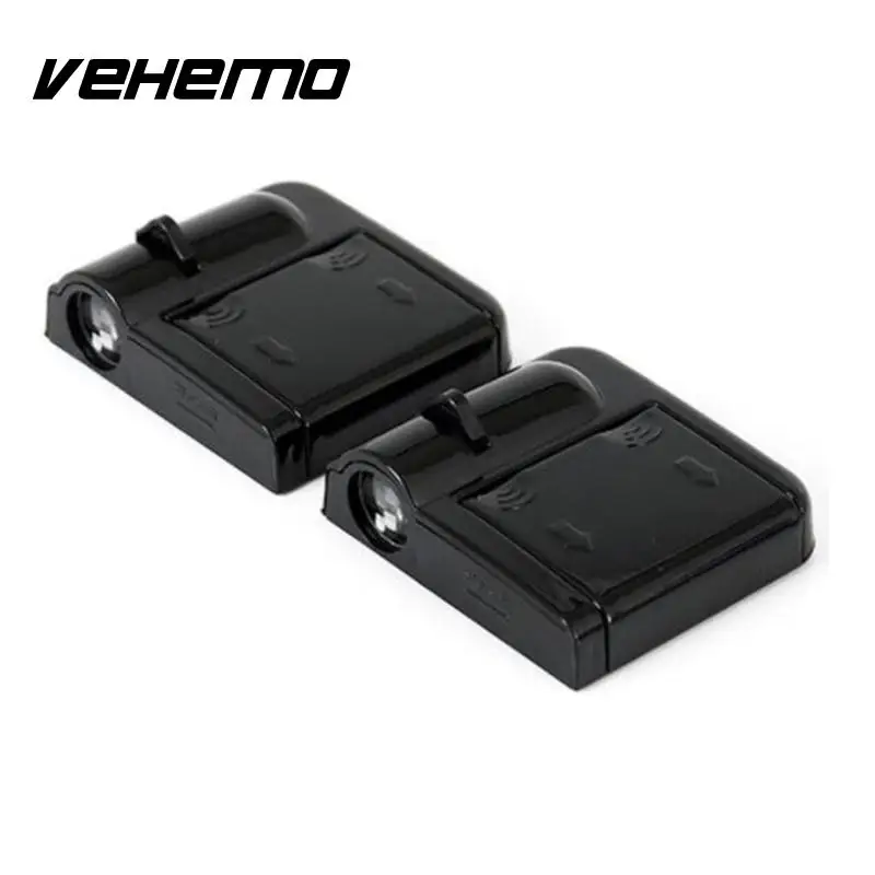 VEHEMO سيارة لاسلكية-تصفيف السيارات الباب الصمام ترحيب جهاز عرض ليزر شعار شبح ظل ضوء باتمان سيارة مصباح داخلي ضوء