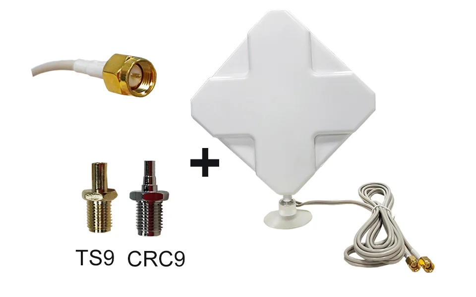 5 шт. Eoth 4 г антенна SMA Мужской 2 м 4 г Antena 35dBi 2* SMA разъем антенны для 4 г модем маршрутизатор+ SMA женский CRC9 мужской/TS9 мужской