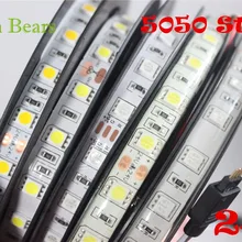 IP20/65 DC24V светодиодные полосы 5050 24v SMD 5 м 300led 60led/м белый/теплый белый/RGB гибкая светодиодная лента Водонепроницаемый Крытый decoartion