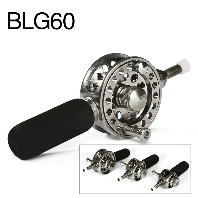 Fishing Reels Inner Line Wheel Full Metal Middle Pass Reel DIY Front End Fishing Raft Ice Fly Fishing Reel BLG40/50/60 3 Bearing