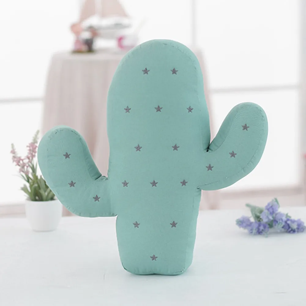 

Cactus Pillow Stereo Star Embroidery Pure Cotton Comfort Cushion