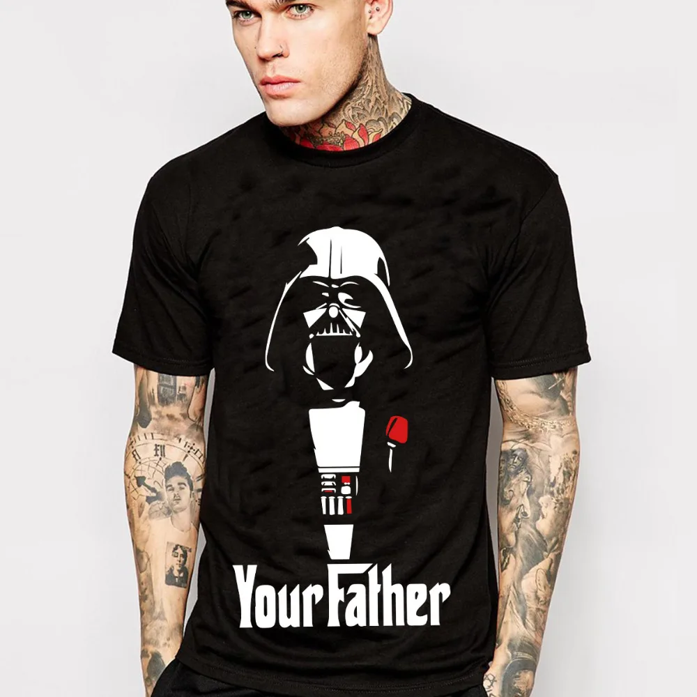Star Wars Darth Vader T Shirts Men Cotton O Neck 100 Emoji Man t shirt Short Sleeve Euro Size