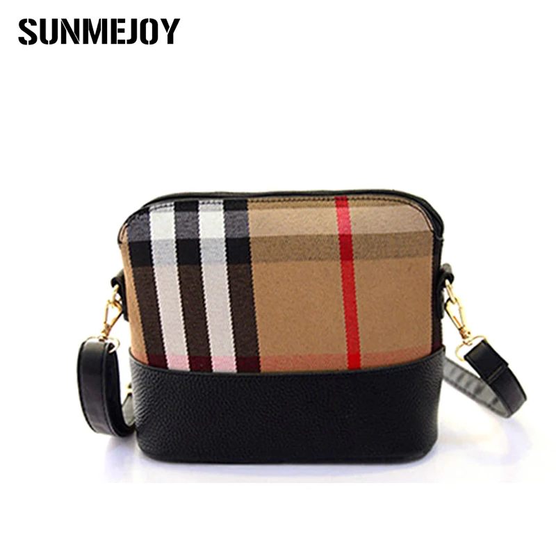

SUNMEJOY Fashion Embossed Plaid Women's Handbags Women Shell Shoulder Bag High Quality Female Messenger Bag Crossbody Bag 2017
