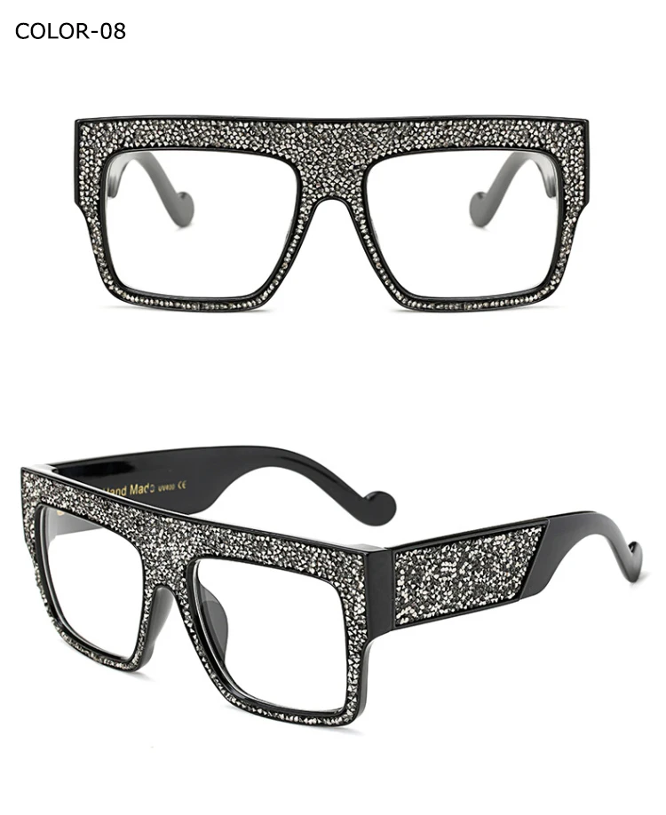 Модные солнцезащитные очки для женщин и мужчин, негабаритные бриллианты, солнцезащитные очки для женщин, роскошные брендовые дизайнерские