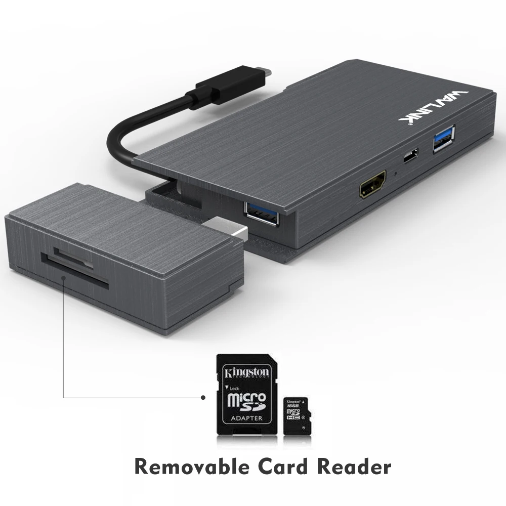 USB C концентратор 3 1 Type мини Док станция usb хаб 4K видео HDMI Ethnernet Rj45 кабель SD/TF