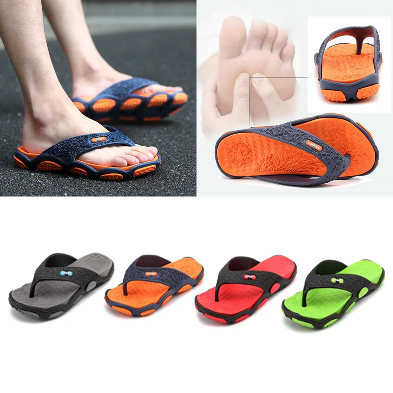 

New fashion summer men's beach sandals and slippers personality flip-flops