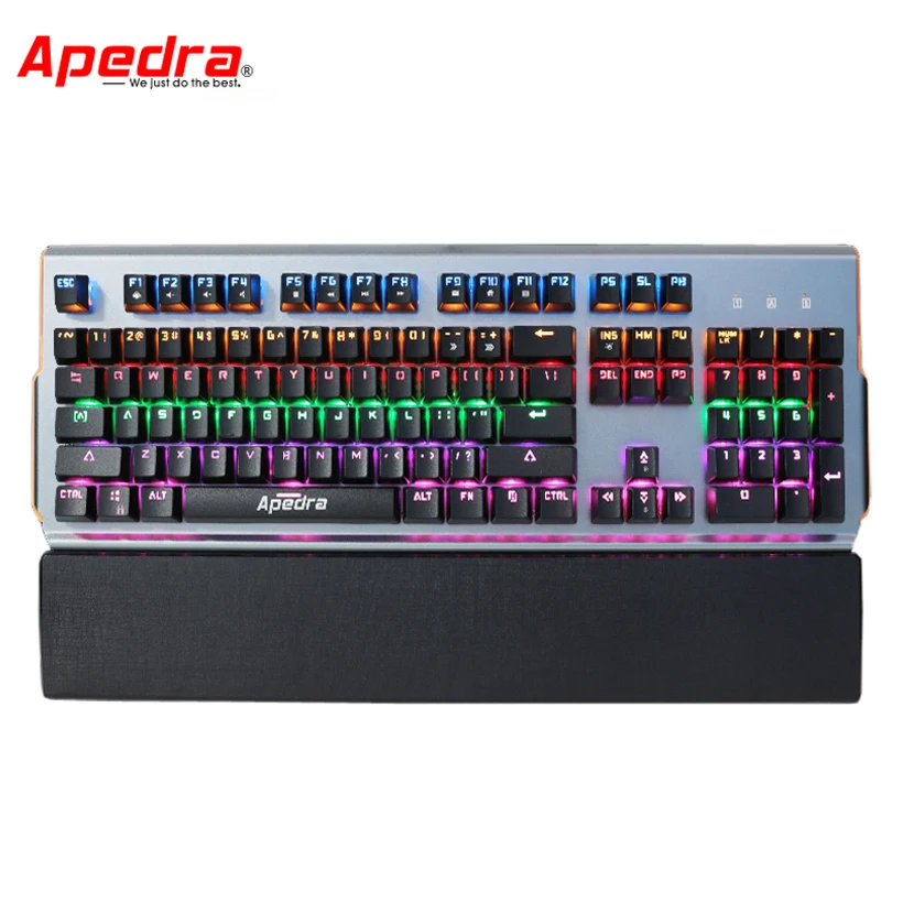 

Mechanical Keyboard Gamer USB Wired Gaming Keyboards 104 keys Backlight Teclado Mecanico + Russian Sticker for Desktop LOL DOTA2