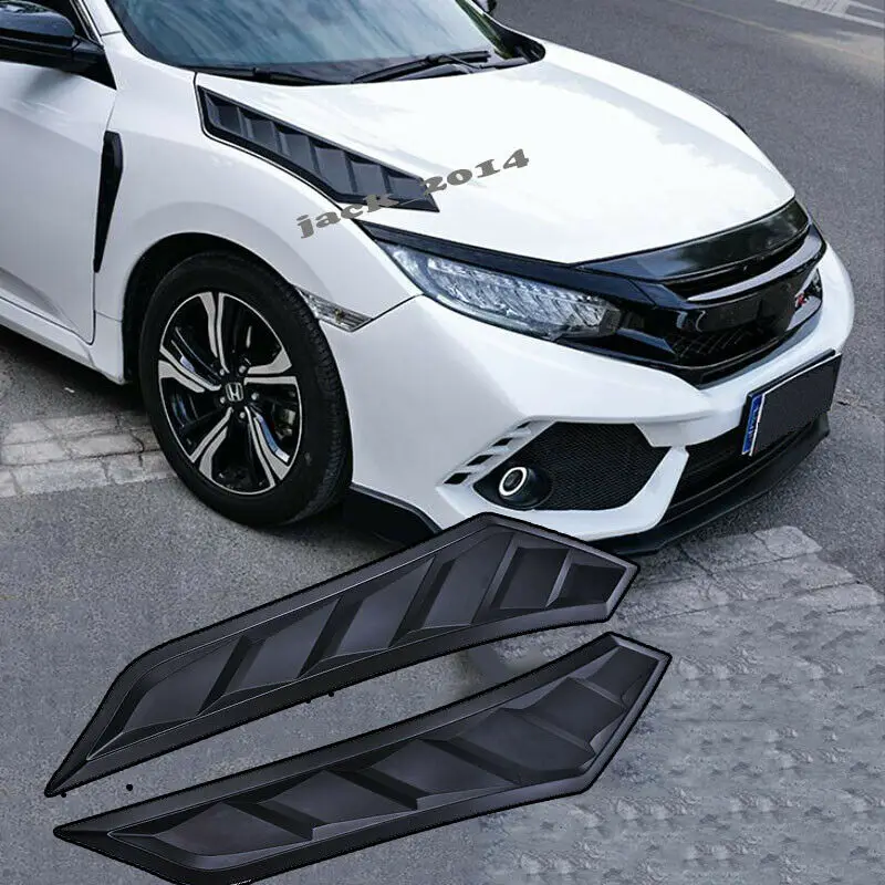 Для 10TH GEN HONDA CIVIC из углеродного волокна Худ воздухозаборник Обложка Декор