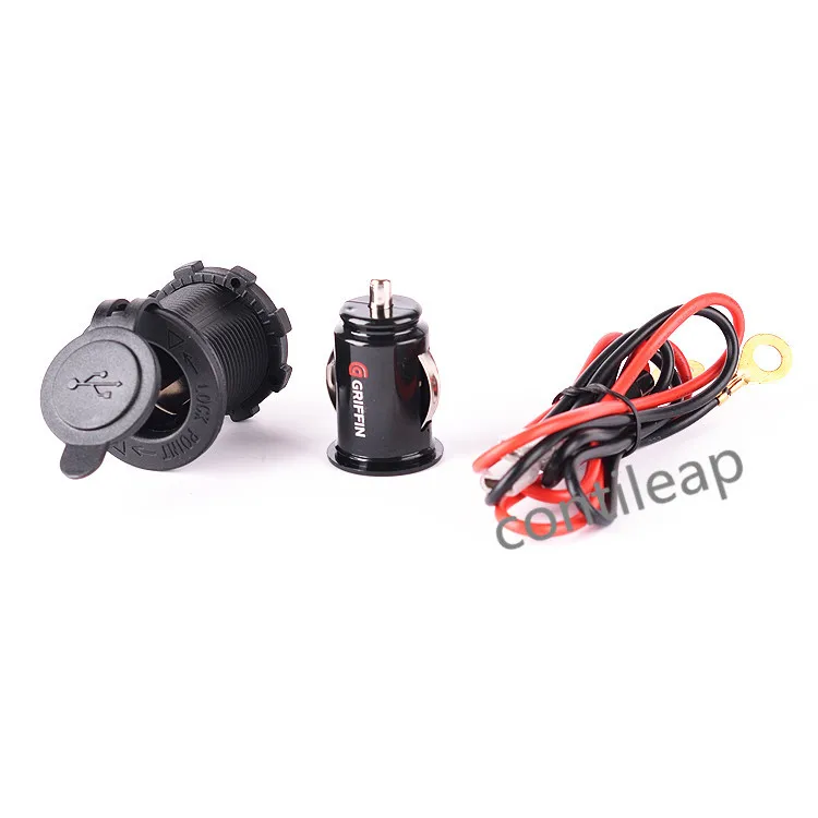 

IZTOSS 12V 5V Power Outlet 1A 2.1A Dual 2 USB Port Charger Cigarette Lighter Socket Splitter