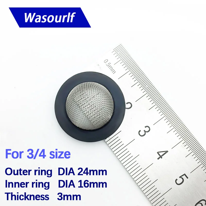 WASOURLF 10 шт. G1/2 G3/4 DN15 насадка для душа сетчатый фильтр резиновое уплотнительное