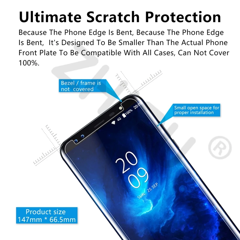 2.5D 0,26 мм 9H Премиум Закаленное стекло для Blackview S8 5,7 дюймов защита экрана закаленное защитное стекло для Blackview S8