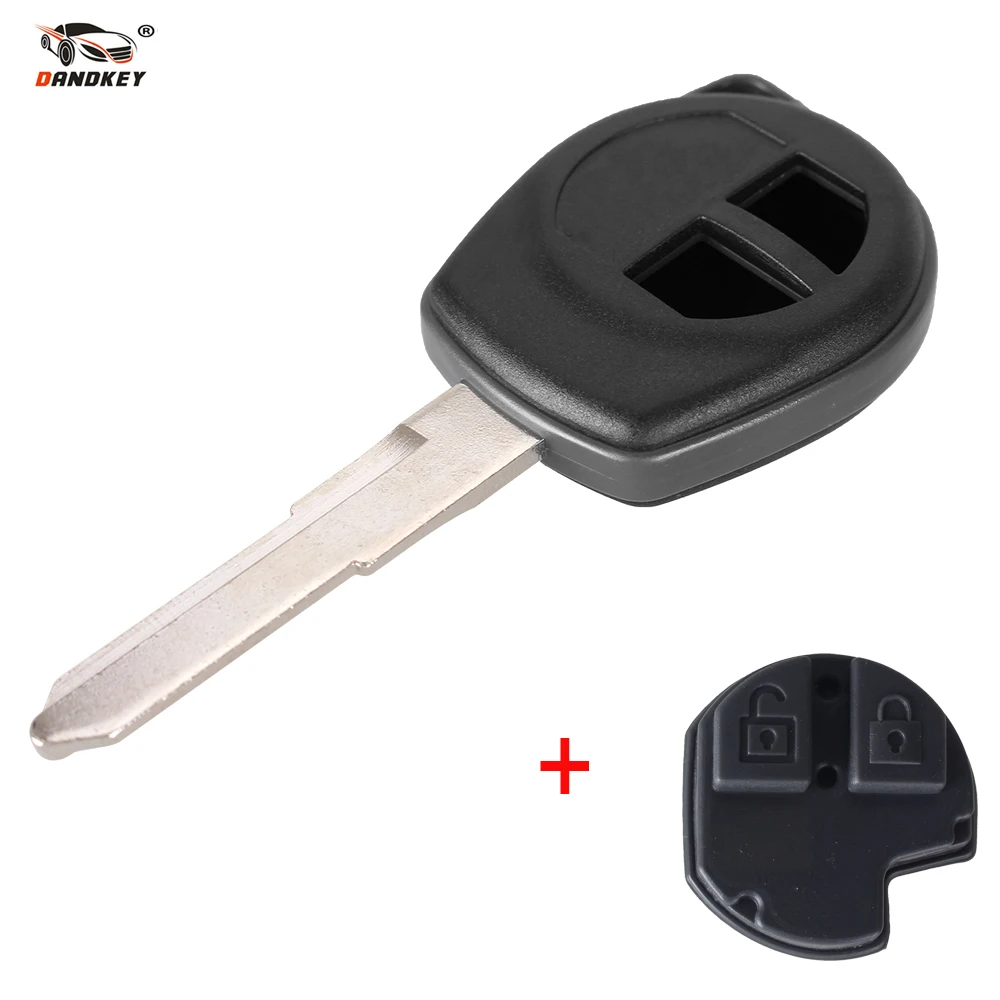 

DANDKEY 2 Buttons Car Key Shell Fob Case+Rubber pad For Suzuki Swift Grand SX4 Liana Aerio Vitara GRAND VITARA ALTO Jimny key