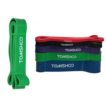 

TOMSHOO 208cm Workout Loop Band Pull Up Assist Band Stretch Resistance Band Powerlifting Bodybulding Yoga Exercise Fitness