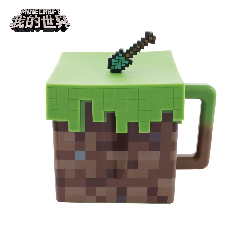 

Minecraft ABS+ Silicone Meadow Cup Creative Plastic Toy Figures Cup Around Model Toys