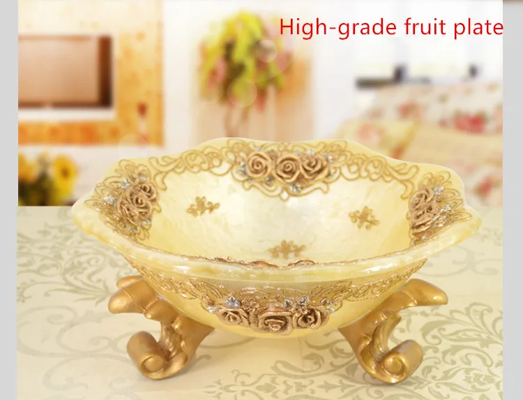 XING KILO тарелка для фруктов в европейском стиле роскошные высококачественные смолы сушеные фрукты пластины современные большие гостиной декоративные украшения