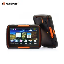 TOPSOURCE Car Motor Navigator GPS 256M RAM 8GB Flash 4.3 Inch Waterproof Motr  Motorcycle gps Navigation with Bluetooth FM Maps